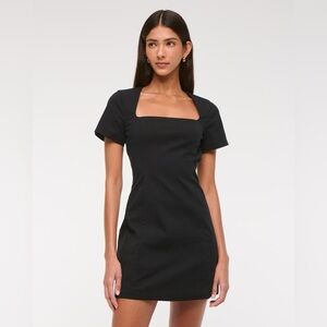 Abercrombie Elegant Black Short Sleeve Dress